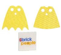 LEGO Accessories: Superheroes Replacement Batgirl and Robin Yellow Capes (Starched)