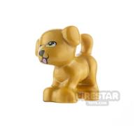 LEGO Animal Minifigure Puppy Dog Standing PEARL GOLD