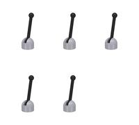 LEGO Antenna Small Base with Black Lever (4592/4593), Part 4592c02 (Light Bluish Gray, 5, Bricks)