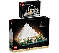 Lego Architecture 21058 Pyramid of Cheops & 21034 London Set of 2