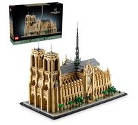 LEGO Architecture Notre-Dame de Paris Replica, Architectural Model Kit, Collectible Building Set for Adults, Build and Display Souvenir, Gift Idea for Lovers of History, Travel and Art, 21061