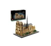 LEGO Architecture Notre-Dame de Paris Set, Model Kit for Adults to Build, Home or Office Décor, Collectible Gift for Lovers of History, Men, Women, Him or Her 21061, New