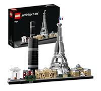 LEGO Architecture Paris Model Building Set for Adults with Eiffel Tower and The Louvre Model, Skyline Collection, Office Home Décor, Collectible Gift Idea for Women, Men, Her or Him 21044