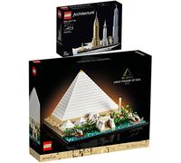 Lego Architecture Set of 2: 21058 Cheops Pyramid & 21028 New York City