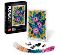 LEGO Art Floral Art 31207, 3in1 Flower Pictures, Wall Art Decoration Building Set, Arts and Crafts Kit, Creative DIY Activity, Beautiful Home Decor, Gift Idea for Adults, Men, and Women