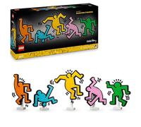 LEGO Art Keith Haring - Dancing Figures - Colourful DIY Wall Art or Home Office Desk Decor - Creative Gift Idea for Adults - 31216