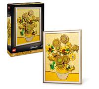 LEGO Art Vincent van Gogh - Sunflowers - Buildable 3D Flower Painting with Movable Petals - Home or Office Decor DIY Set for Adults - Creative Gift Idea for Art-Loving Women & Men - 31215