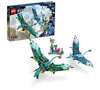 LEGO Avatar Jake & Neytiri First Banshee Flight 75572 Building Toys - Pandora Movie Inspired Set with 2 Banshee Figures 2 Minifigures Glow in The Da