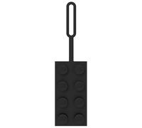 LEGO Bag Tag 2x4 - Black (53654), Silicone Luggage Tag, Vacation, Cruise, Suitcase Identification