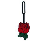 Lego Bag Tag - Botanical Rose (53661), Silicone Luggage Tag, Travel Accessory, Suitcase Identification, Cruise, Vacation