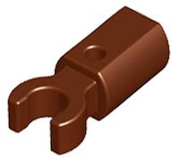 LEGO Bar Holder with Clip Brick, Part 11090 (Reddish Brown, 10, Bricks)