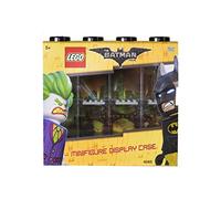 LEGO Batman Minifigure Display Case for 8 Minifigures, Stackable Container for Wall or Desk - Black