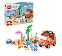 LEGO Bluey: Bluey's Beach & Family Car Trip Toy with 3 Minifigures incl. Bingo & Chilli, plus 2 Surfboards, a Sand Castle & Fun Accessories - Birthday Gift for 4+ Year Old Girls & Boys - 11202