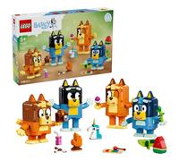 LEGO Bluey Brick-Built Bluey Family - Educational Toy incl. 4 Figures w/Changing Expressions & Accessories - Montessori Set - Birthday Gift for 5+ Year Old Girls & Boys - 11217