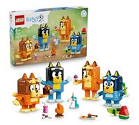LEGO Bluey Brick-Built Bluey Family - Educational Toy incl. 4 Figures w/Changing Expressions & Accessories - Montessori Set - Birthday Gift for 5+ Year Old Girls & Boys - 11217