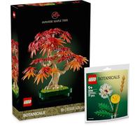 Lego Bonsai Tree: Japanese Red Maple - Lego Botanical Japanese Red Maple Bonsai with Field Flowers 30701, Bonsai Tree, 2025 New Arrivals