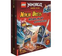 LEGO Books: NINJAGO: Ninja Duels (with Sora Minifigure, Wolf Mask Warrior Minifigure, Two-Sided Play Scene, 4 Mini-Builds and Over 65 LEGO Elements)