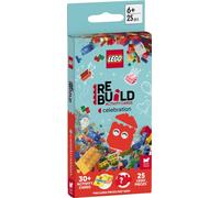 LEGO® Books: ReBuild Activity Cards: Celebration (with over 30 activity cards and 25 LEGO elements)