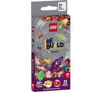LEGO® Books: ReBuild Activity Cards: Space (with over 30 activity cards and 25 LEGO elements)