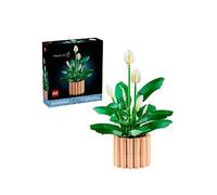 LEGO Botanicals Peace Lily - Artificial Potted Plants Set for Adults - incl. Faux White Flowers & Buds for Living Room or Bedroom Decor - DIY Gift Idea for Women - 11504