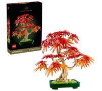 LEGO Botanicals Japanese Red Maple Bonsai Tree - Artificial Plant Building Set with Red & Orange Leaves, plus a Buildable Pot - DIY Home Decor Gift For Adults - 10348