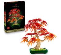 LEGO Botanicals Japanese Red Maple Bonsai Tree - Artificial Plant Building Set with Red & Orange Leaves, plus a Buildable Pot - DIY Home Decor Gift For Adults - 10348