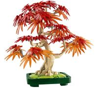 LEGO Botanicals Japanese Red Maple Bonsai Tree - Artificial Plant Building Set with Red & Orange Leaves, plus a Buildable Pot - DIY Home Decor Gift For Adults - 10348