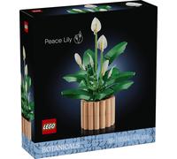 LEGO Botanicals Peace Lily - Artificial Potted Plants Set for Adults - incl. Faux White Flowers & Buds for Living Room or Bedroom Decor - DIY Gift Idea for Women - 11504