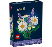 LEGO Botanicals Daisies - Artificial Flower Bouquet w/Faux Daisies & Lavender - DIY Kids' Bedroom Decor - Birthday Gift for 9+ Year Old Girls & Adult Flower Lovers - 11508
