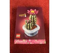 LEGO Botanicals Flowering Cactus - Artificial Potted Plant Set w/ 2 Cacti & Faux Flowers - DIY Bedroom Decor - Birthday Gift for 9+ Year Old Girls & Adult Plant Lovers - 11509