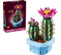 LEGO Botanicals Flowering Cactus - Artificial Potted Plant Set w/ 2 Cacti & Faux Flowers - DIY Bedroom Decor - Birthday Gift for 9+ Year Old Girls & Adult Plant Lovers - 11509