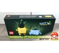 LEGO Botanicals Happy Plants Toy - Crafts Kit for Kids incl. 2 Artificial Plants with 2 Colourful Flower Pots & Interchangeable Cartoon Faces - Nature Gifts for 9+ Year Old Girls - 10349