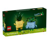 LEGO Botanicals Happy Plants Toy - Crafts Kit for Kids incl. 2 Artificial Plants with 2 Colourful Flower Pots & Interchangeable Cartoon Faces - Nature Gifts for 9+ Year Old Girls - 10349