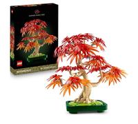 LEGO Botanicals Japanese Red Maple Bonsai Tree - Artificial Plant Building Set with Red & Orange Leaves, plus a Buildable Pot - DIY Home Decor Gift For Adults - 10348