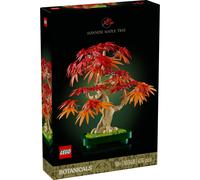 LEGO Botanicals Japanese Red Maple Bonsai Tree - Artificial Plant Building Set with Red & Orange Leaves, plus a Buildable Pot - DIY Home Decor Gift For Adults - 10348