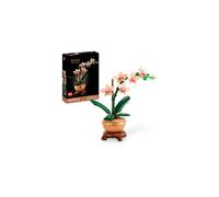 LEGO Botanicals Mini Orchid - Artificial Flowers Set for Adults - Indoor Plant with Terracotta Style Flowerpot - Home Decor Gift for Women and Men -