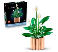 LEGO Botanicals Peace Lily - Artificial Potted Plants Set for Adults - incl. Faux White Flowers & Buds for Living Room or Bedroom Decor - DIY Gift Idea for Women - 11504