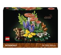 LEGO Botanicals Woodland Mushrooms - Artificial Plants Set for Adults - in Toadstool & Faux Flowers for Living Room or Bedroom Decor - DIY Gift Idea - 11505