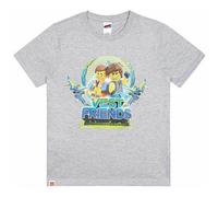 Lego Boy's Emmet & Rex Short Sleeved T-Shirt | Boys Grey | Official in Black | Size: 8 Years Lego Black 8 Years