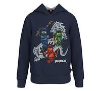 LEGO Boy's Ninjago Jungen Kapuzenpullover Hoodie LWStorm 103 Hooded Sweatshirt, 590 Dark Navy, 98