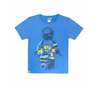 Lego Boy's Short Sleeved T-Shirt | Blue | Official Merch in Black | Size: 4 Years Lego Black 4 Years
