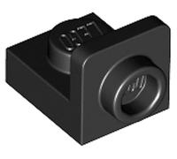 LEGO Bracket 1 x 1-1 x 1 Inverted 36840, Building Brick Component (Black, 10, Bricks)