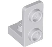 LEGO Bracket 1 x 1-1 x 2 Inverted Building Component, Part 73825 (Light Bluish Gray, 10, Bricks)