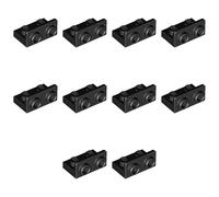 LEGO Bracket 1 x 2-1 x 2 Inverted, Part 99780 (Black, 10, Bricks)