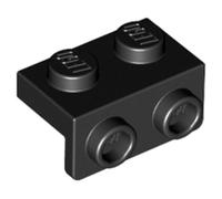 LEGO Bracket 1 x 2-1 x 2, Part 99781 (Black, 50, Bricks)