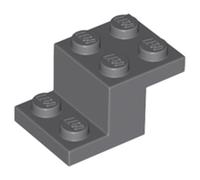 LEGO Bracket 3 x 2 x 1 1/3 with Bottom Stud Holder, Part 73562, Choose Your Colour, Part 73562, Choose Your Colour (Dark Bluish Gray, 10, count)