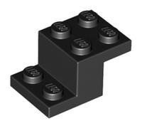 LEGO Bracket 3 x 2 x 1 1/3 with Bottom Stud Holder, Part 73562, Choose Your Colour, Part 73562, Choose Your Colour (Black, 10, count)