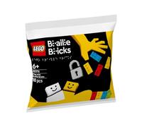 LEGO Braille Bricks Educational Set 30711, Interactive Tactile Learning Polybag with 10 Pieces, Ages 6+, Colourful Building Blocks for Braille Recognition and Creative Play