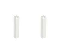 LEGO Brick 1 x 1 x 5 - Solid Stud, Part 2453b (White, 2, Bricks)
