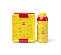 LEGO Brick Art Line Lunch Set - Lunch Box and Water Bottle in Building Block Design, Reusable Set for School and Everyday Use